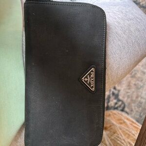 Prada nylon wallet